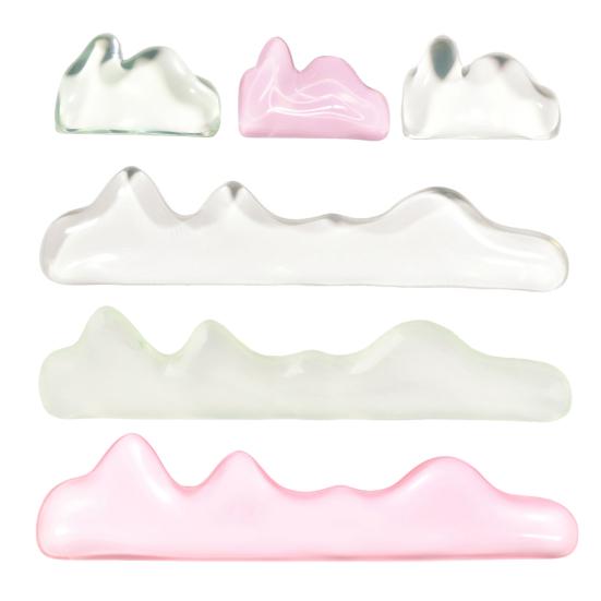 2 Pcs Gel Wrist Rest Set Clear Wrist Pad for Keyboard with Mouse Wrist Rest Ergonomic Hand Wrist Support Pad for Computer Laptop Office Gaming