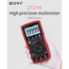 ZOYI Digital multimeter ZT-219 features four-digit semi-true RMS high-precision full-gear anti-burn multimeter 19999counts