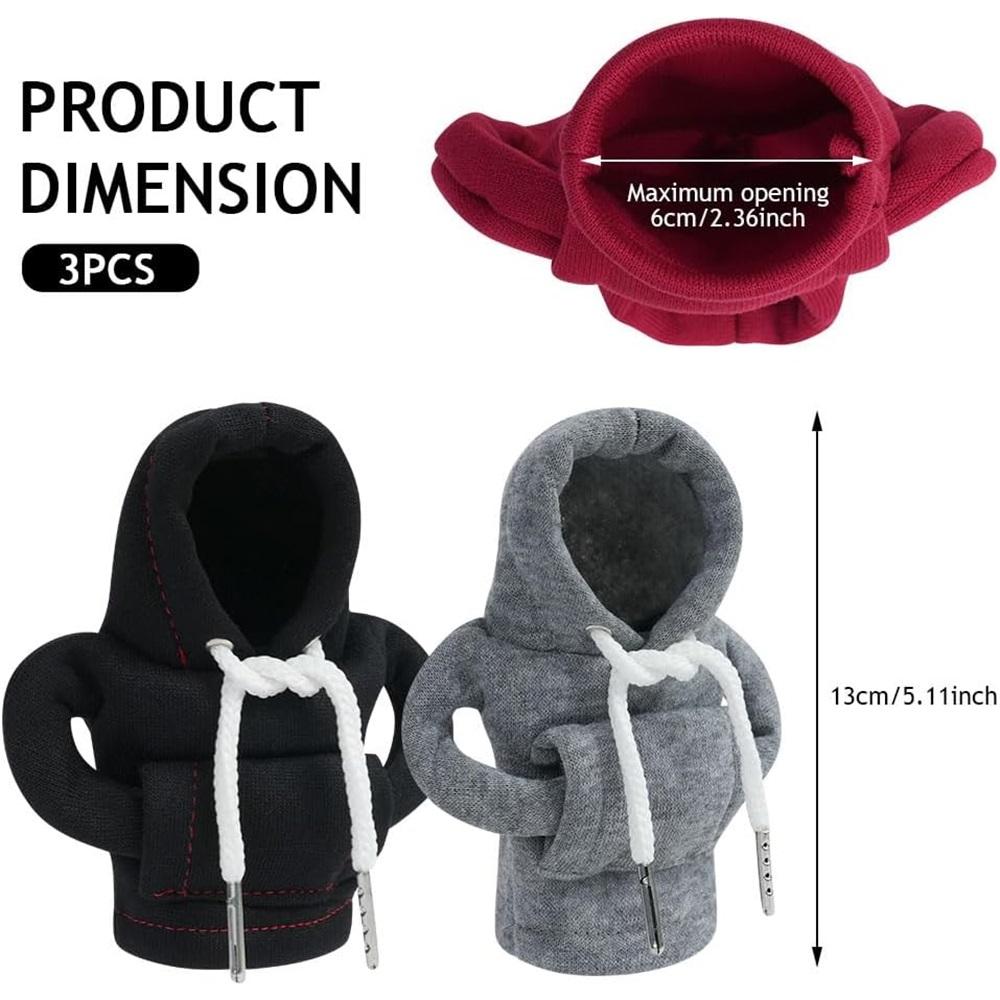 Крышка рычага переключения передач, 3-компонентная автомобильная крышка рычага переключения передач, декоративная крышка рычага переключения передач для автомобиля (Красный, Серый, Черный)