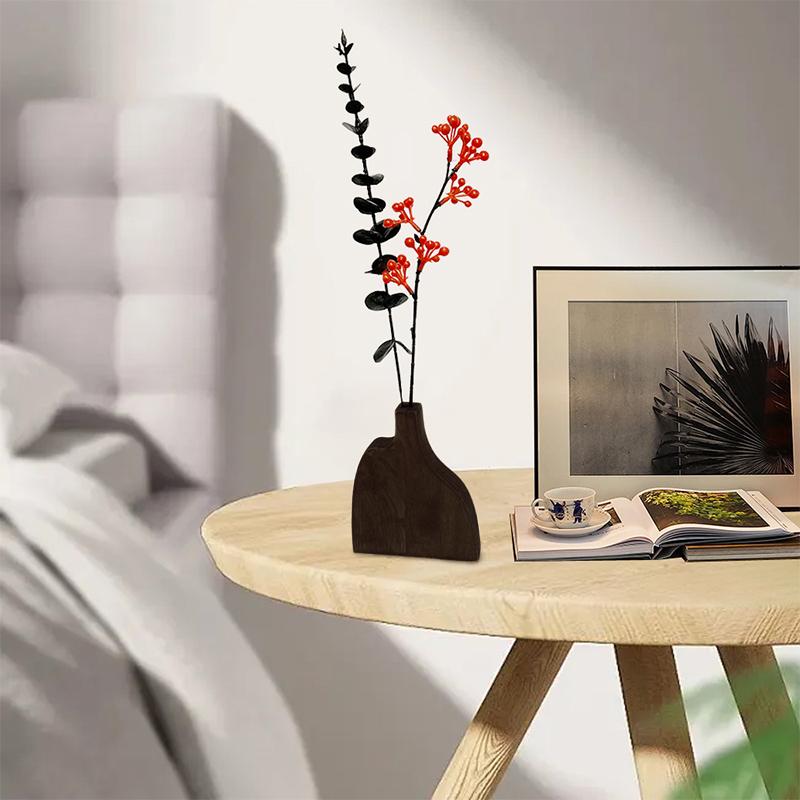 Ваза ручной работы Сделай сам Натуральные материалы Ретро Дерево Настольные украшения Флористическое искусство Проживание в семье Цветочная композиция Домашние украшения 4 стиля