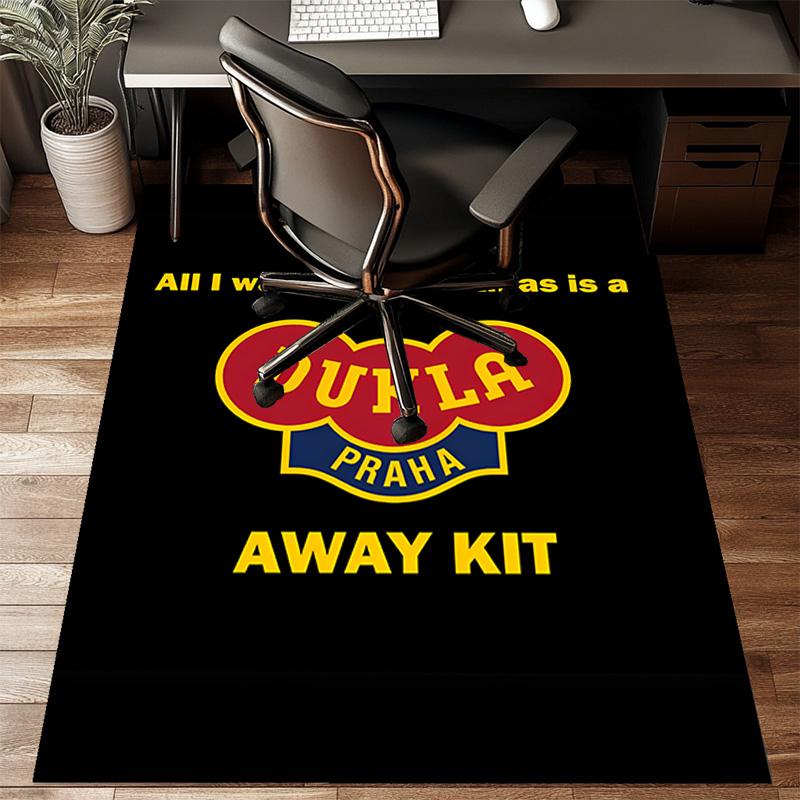 Dukla Prague Football Team Rug Game Carpet, Floor Mat for Bedroom Living Room Entryway Rug, Home Decor Idea Gift for Christmas birthday