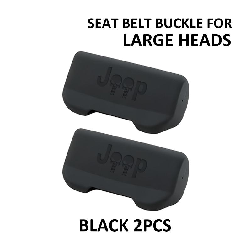 Car Seat Belt Buckle Plug Anti-collision Cover Silicone Protective Covers For Jeep Cherokee Wrangler JK Gladiator Compass cybr0
