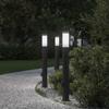 3 Pack Stainless Steel Bollard Lights with Socket 80 cm IP44