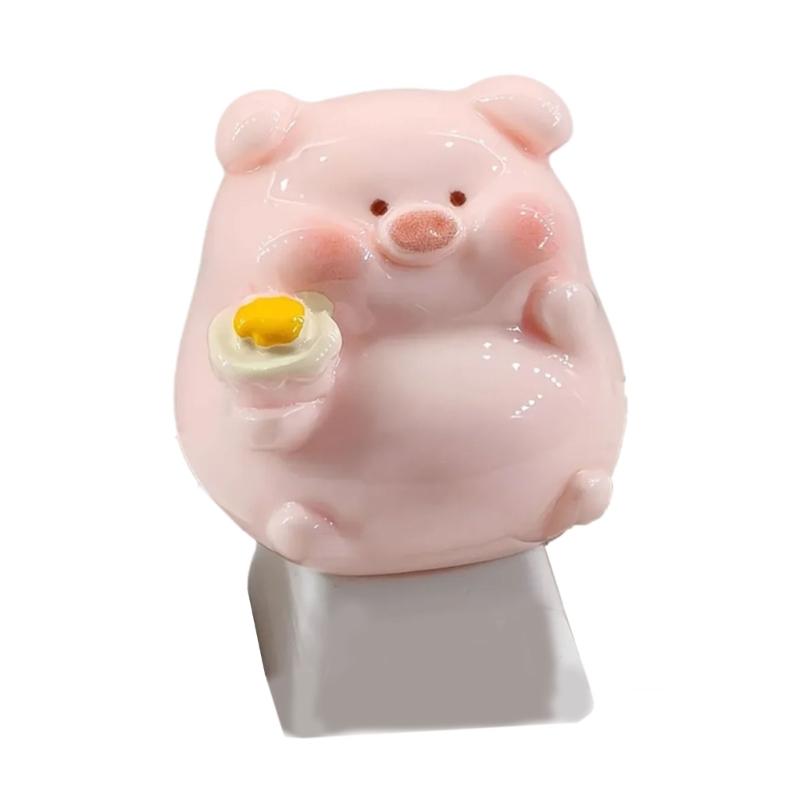 Креативная розовая свинья Keycap Мультяшные Keycaps Для Механических Клавиатур с Крестовым Штоком Замена Одного Клавиши