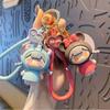 Fashion Bag Pendant Cartoon Car Key Ring Hanging Ornaments Cute Doll Key Chain  School Bag Pendant