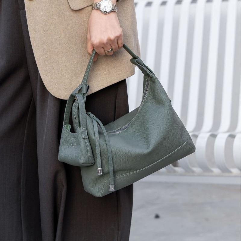 Женская сумка из коровьей кожи на одно плечо с большой вместимостью через плечо для пельменей, модная и простая сумка для покупок