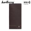 Womens Long Wallet Rfid Blocking Pu Leather With Solid Color Design And Letter Decor For Daily Use