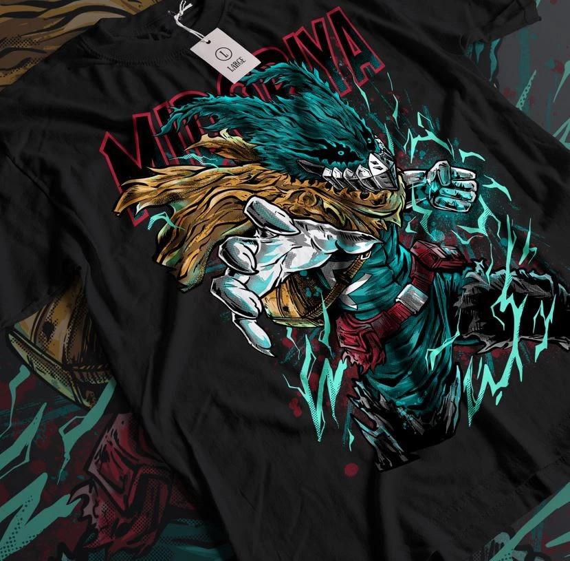 My Hero Academia anime T Shirt Mens Womens Tees Top, Izuku Midoriya Deku , powerfull mode lot