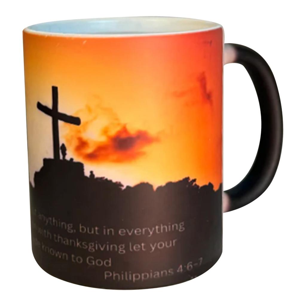 Scripture Verses Mug Coffee Cup Heat Discoloration Water Cup