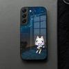 INS Милый Кот Торо Иноуэ Чехол для Телефона Стекло Для Samsung Galaxy S21 S26 S25 S22 S20 S24 S23 Ultra Fe Plus A16 A34 A54 A24 Чехол
