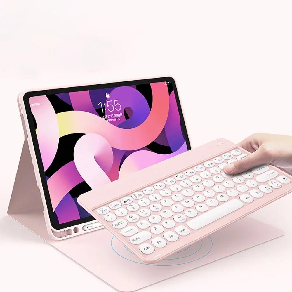 Чехлы-клавиатуры для планшетов для нового iPad 11-го A16 2025 Чехол со слотом для карандаша для iPad 10-го 9-го 8-го Air 6 5 4 Air 3 Pro 11 4-го 3-го