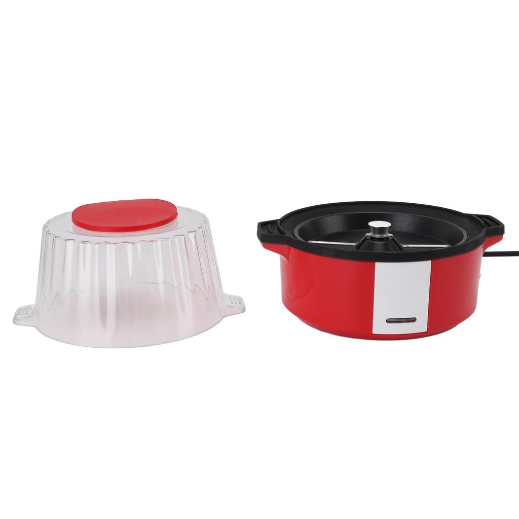 Popcorn Maker Multifunctional Transparent Lid Full Automatic Small Electric Popcorn Machine for