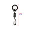 500 Piece in Bulk Hirisi Carp Fishing Swivels Snaps with Solid Ring Quick Change Fishing Hook Swivels Accessories AE008