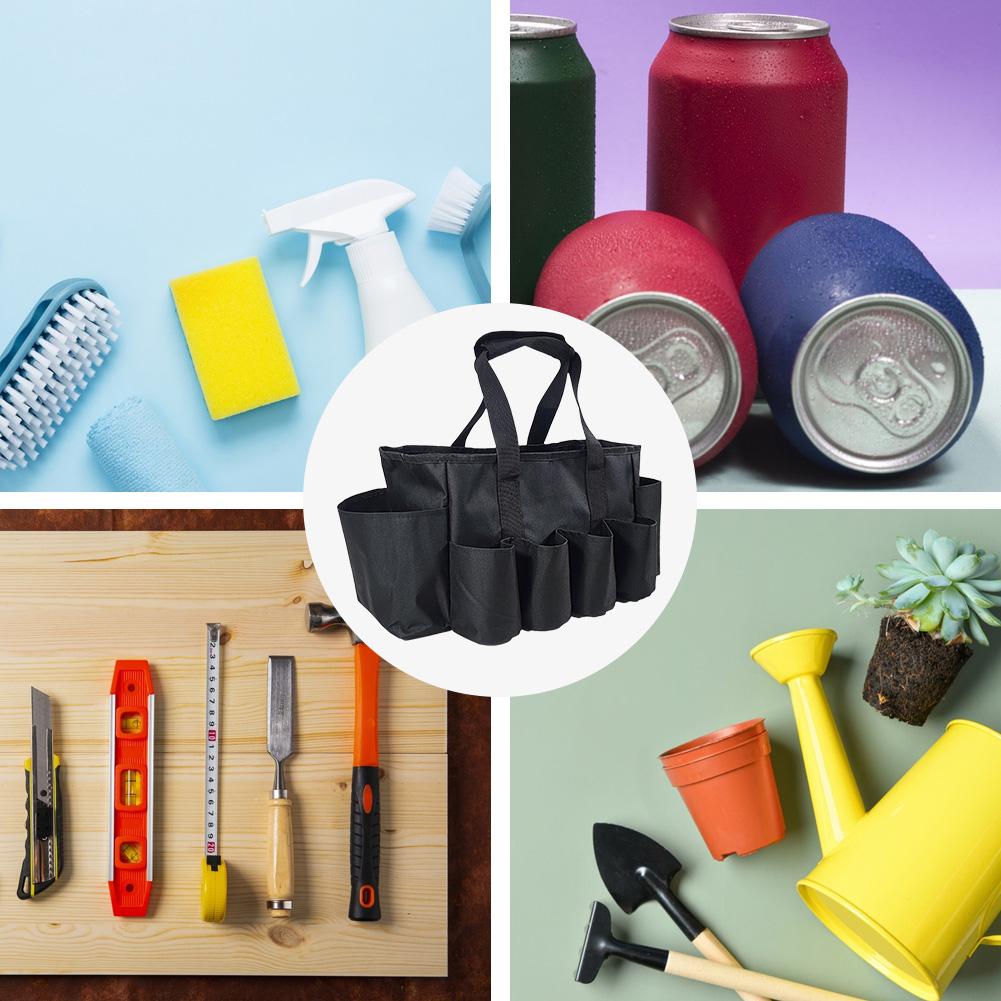 Сумка для инструментов с несколькими карманами, сумка для садовых инструментов, водонепроницаемая складная сумка для инструментов для мужчин, прочная сумка для электрика, сантехника