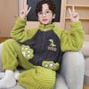 Autumn 2023 Boys Coral Fleece Pajamas - Velvet Flannel Winter Homewear for Kids