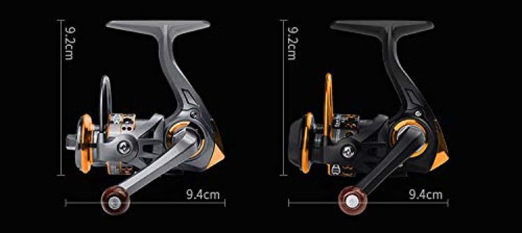 VISPREA Спиннинговая катушка 500 Рыболовная катушка Легкая Усилие торможения 5 кг Легкая в обращении и для дальнего заброса Соленая вода Пресная вода Левая и правая