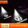 Hot 2PCS Car Door Emblem LED Light Welcome Lamp Wireless Laser Projector For VW Volkswagen Golf Polo Passat Touran Jetta accesso