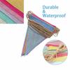 2 strings/24Flags Colorful Jute Linen Flags Pennant Birthday Bunting Banners Wall Hanging Wedding Hanging Banner Party Garland for Home Decor