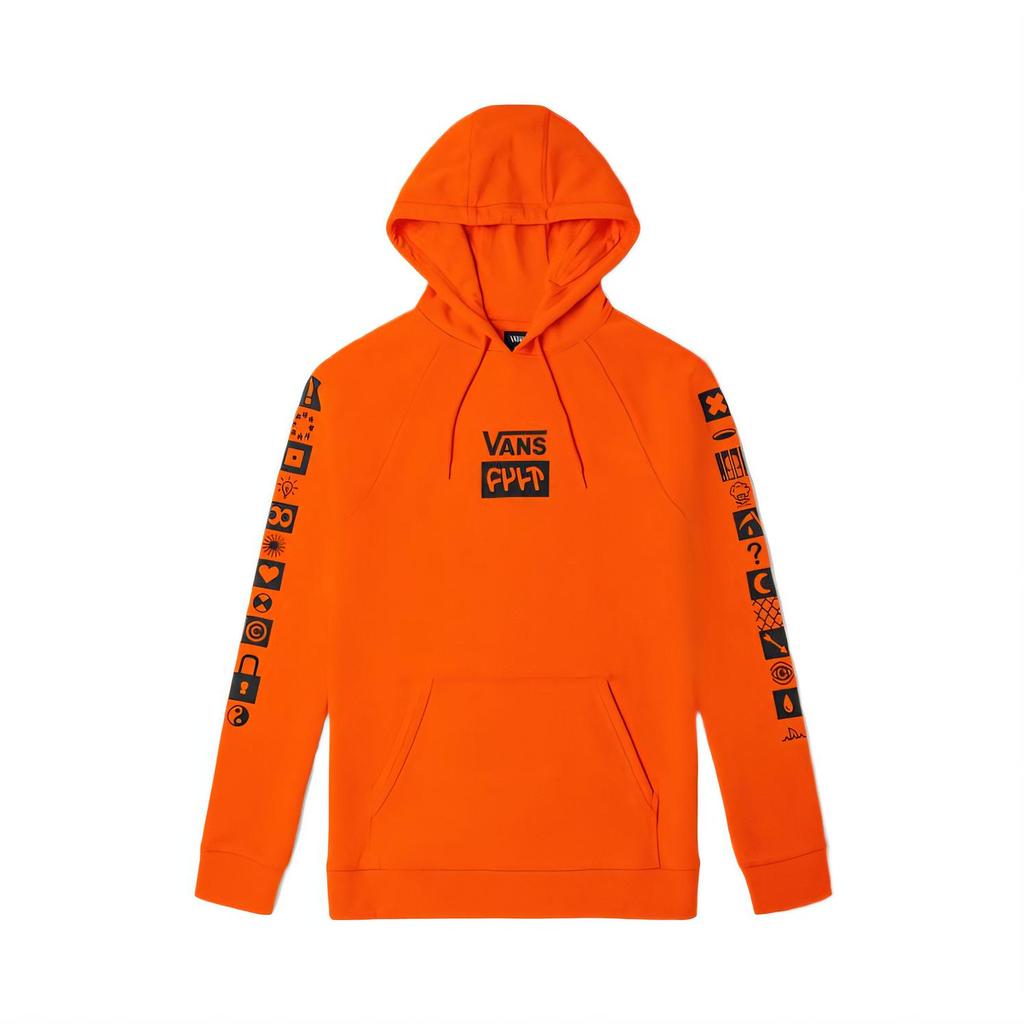 Vans Pullover Durable Comfortable Fashionable Versatile Sweatshirt Men Sweatshirt Orange VN0A3HPZ9J6
