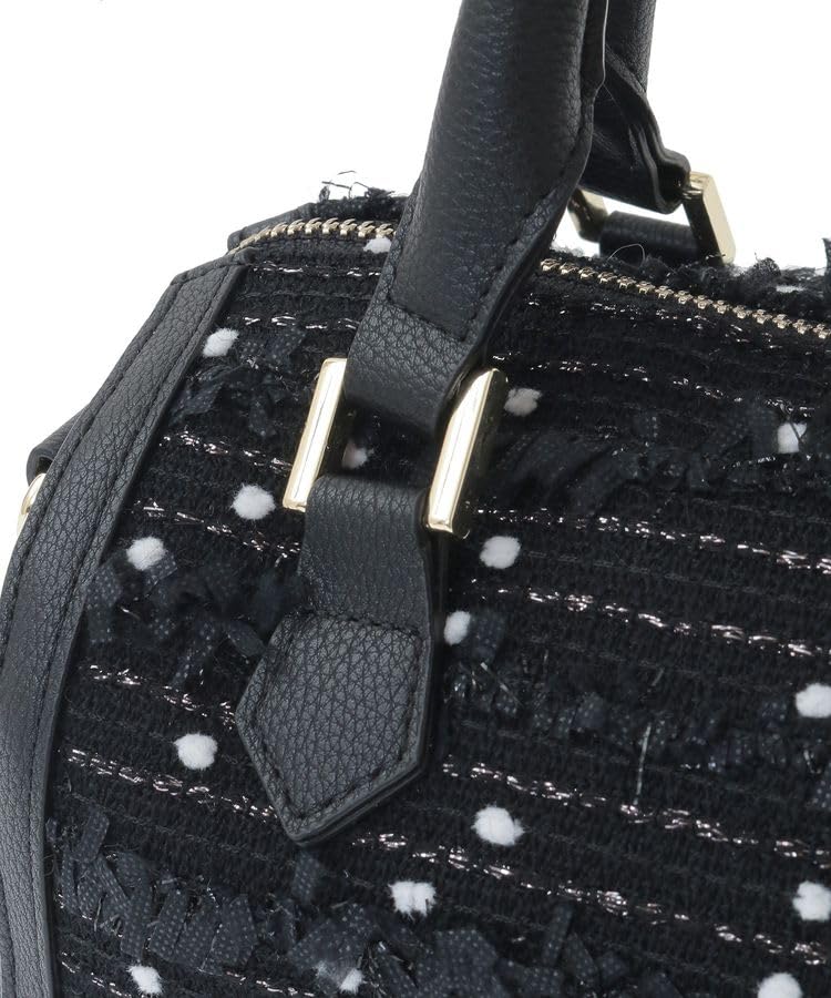 Maison de FLEUR LINTON Твидовая мини-сумка Boston черного цвета, женская, 2-сторонняя