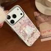 Чехол для телефона Apple iPhone 17 Pro Max, подходящий для парка развлечений, Мультяшный чехол для телефона IPhone 16 с золотой полоской