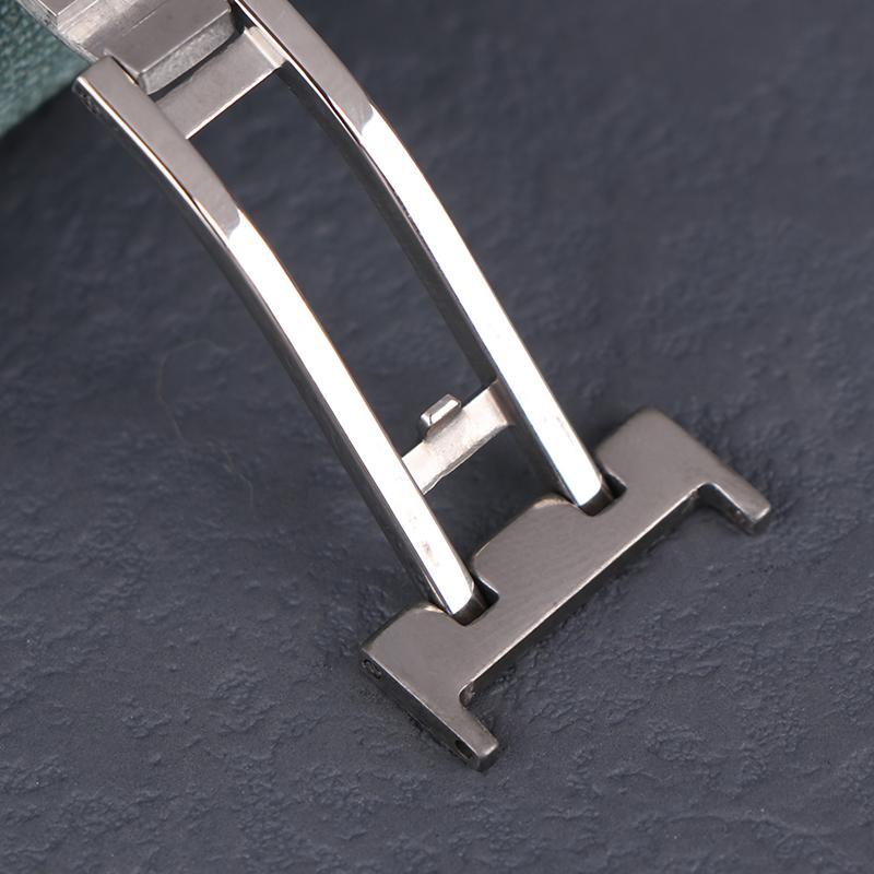 Раскладывающаяся застежка-бабочка из нержавеющей стали для часов 14 мм, 16 мм, 18 мм, 20 мм, 22 мм, застежки для часов, раскладывающиеся пряжки, застежка на кнопке