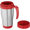 Glass "Sanibel" 400 ml insulated mug Silver