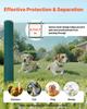 Temporary Fence with Posts, 0.9 x 25m Plastic Mesh Fencing, Garden Safety Fences Netting with Double-Spike Stakes & Guy Ropes, Temporary Fence for
