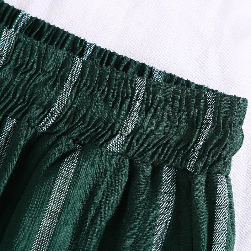 Мужские летние шорты, повседневные модные шорты в полоску с эластичной резинкой на талии больших размеров для мужской одежды