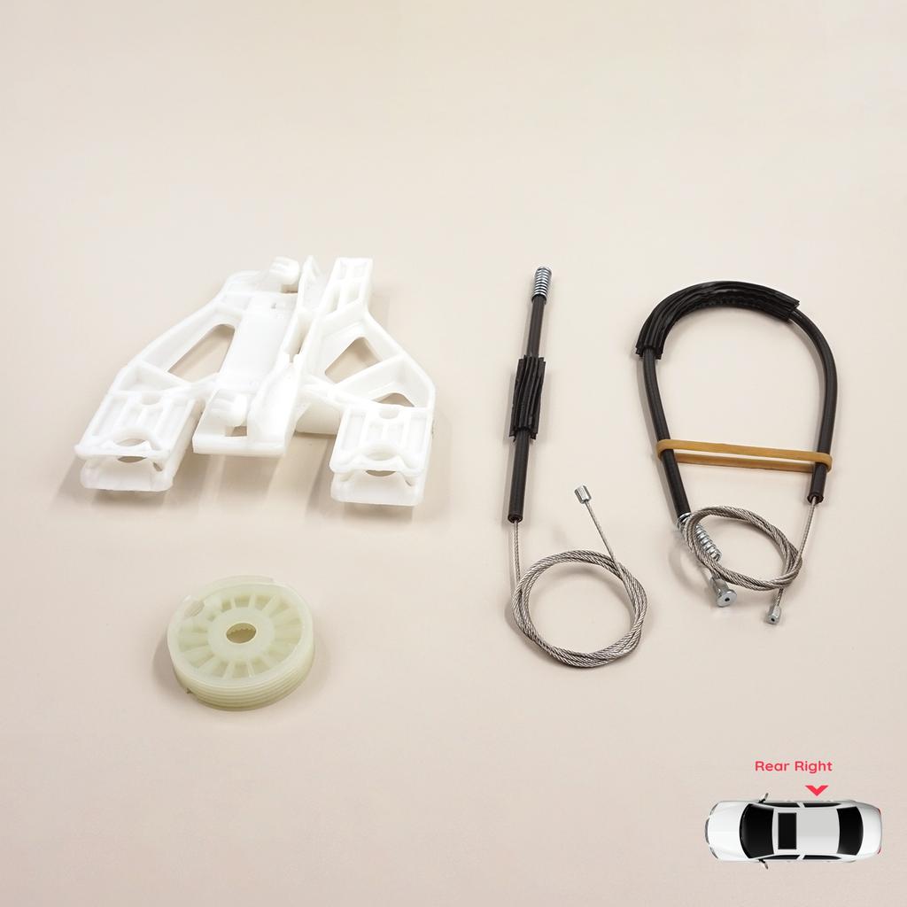 EWR5073 Window Regulator Repair Kit Rear Right for Q5 SQ5 8R 8RB 2008-2018 5-Door 8R0839462