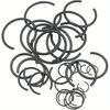 300pcs Metric 7mm To 30mm Round Wire C-Clips Internal Snap Rings Assortment Kit;Round Wire Snap Rings for Hole(Black-Finished Steel)
