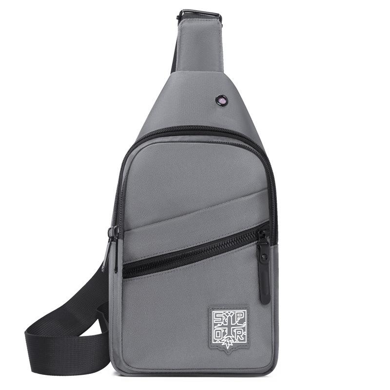 Мужская нагрудная сумка высококлассная большая вместимость на плечо спортивная и повседневная универсальная трендовая нагрудная сумка-мессенджер
