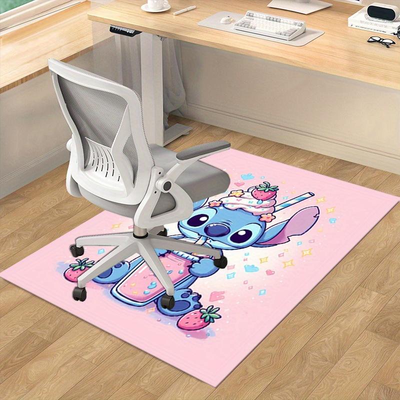 1pc. Cute Stitch with Strawberry Milkshake Rug - Kawaii Home Decor, Office Carpet, Gift for Room, Outdoor Matz0410137