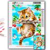 Diamond Embroidery Cute Little Animals Cat, Dog, Panda 5D DIY Diamond Painting Cross Stitch Rhinestone