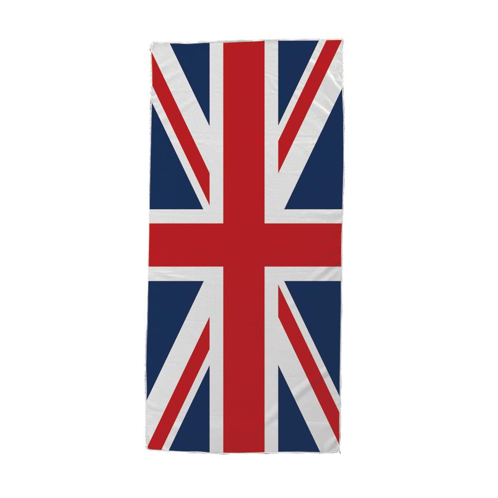 British Flag Beach Towel With Superfine Fiber Doublesided Plush For Summer Vacation And Poolside Use