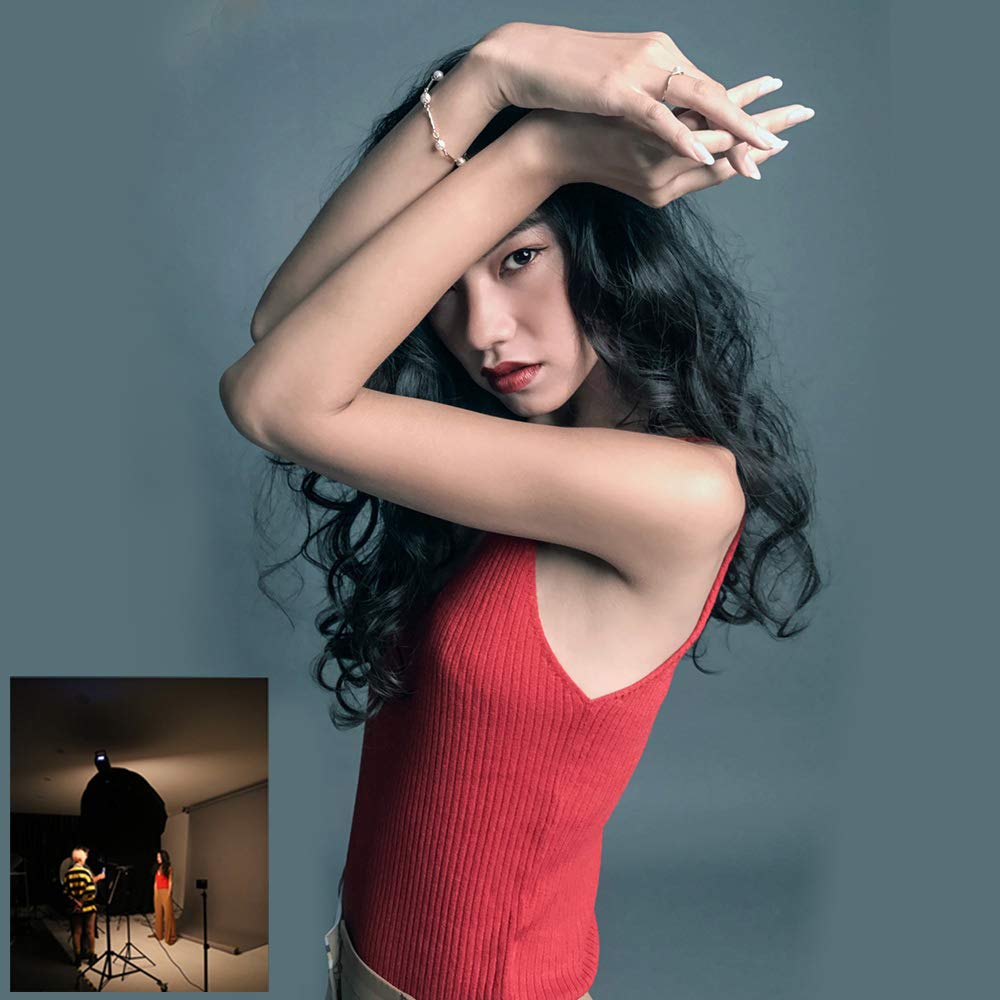 Зонт-софтбокс GODOX Deep Type 120 см, параболическая складная коробка с креплением Bowens Speed Ring для моноблочной вспышки, студийная портретная съемка