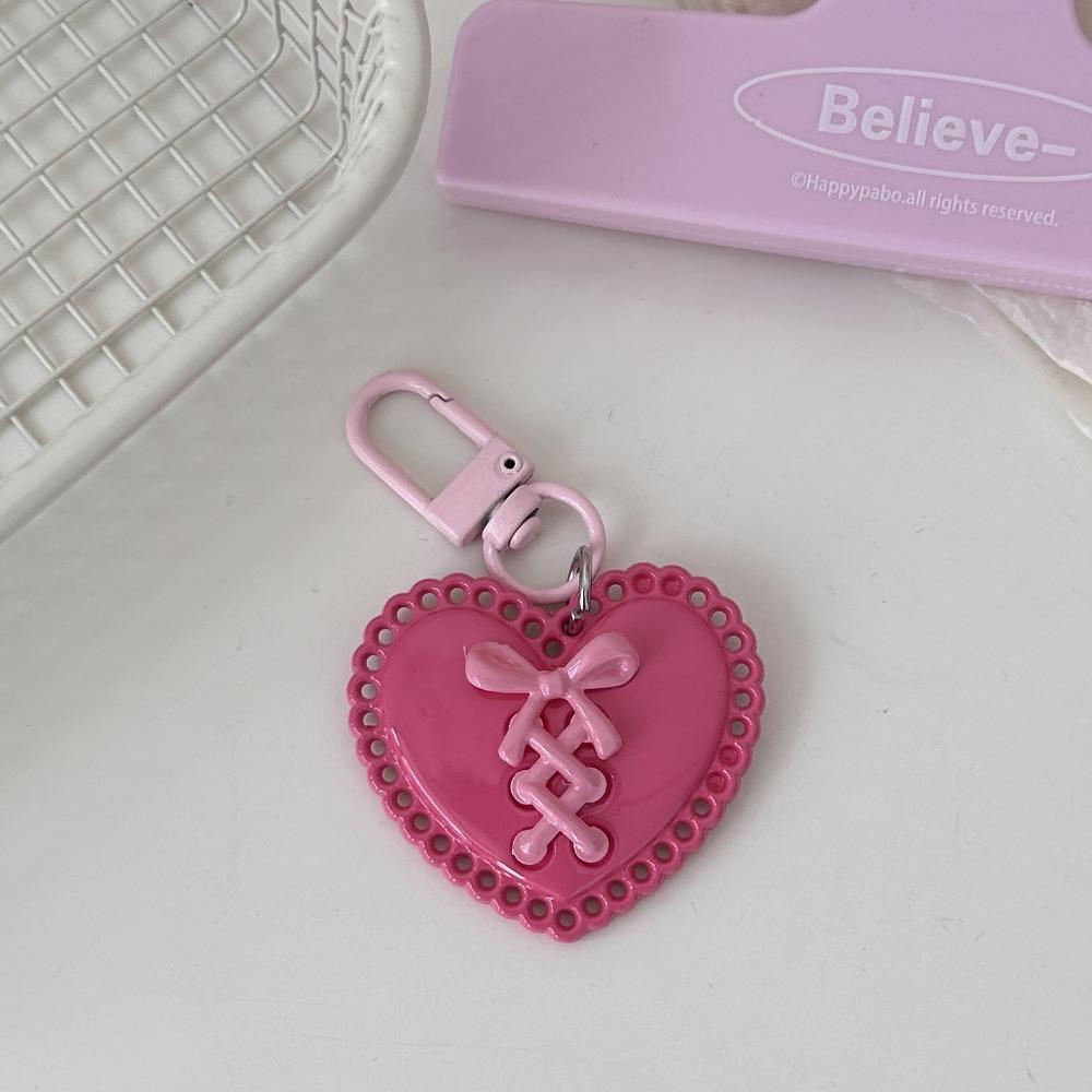 Heart Backpack Pendant Multi-color Bag Accessories Sweet Y2K Key Chain Girl