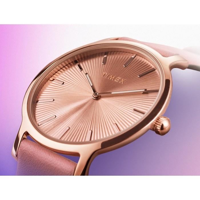 [Timex] Часы Transcend Кварцевые Водонепроницаемость 50 м Минеральное Стекло Розово-Золотой Циферблат TW2V66900 Унисекс