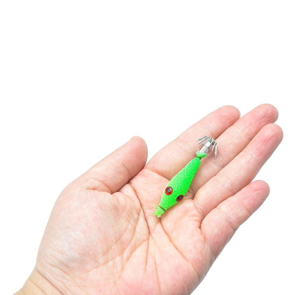 5.5см Рыболовные принадлежности Рыболовные аксессуары Кальмаровые крючки Рыболовные крючки Искусственные приманки Мягкая приманка Джиг