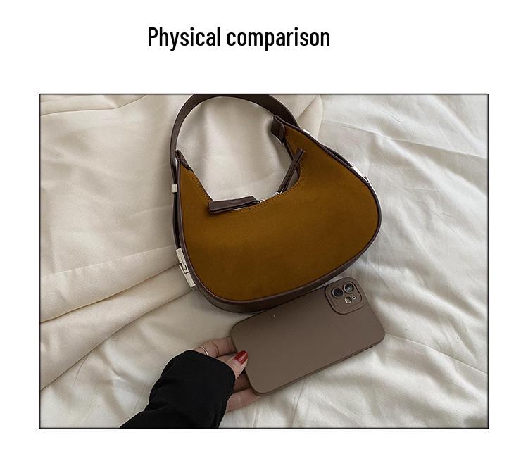 Женская матовая сумка подмышку - Высококачественная весенняя сумка-пельмень 2025 года и универсальная сумка через плечо