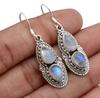 Moonstone Gemstone Earring, 925 Sterling Silver, Birthstone Earring, Handmade Designer Earring, Fashion Jewelry, Bohemian Earring