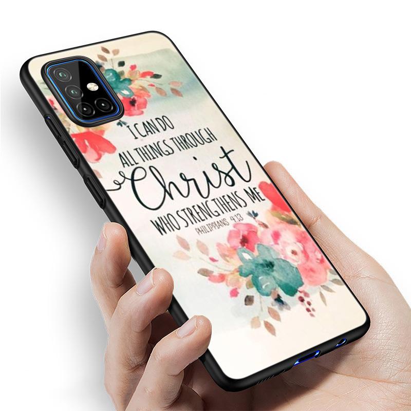 Чехол с изображением Библии Иисуса Христа и христианства для Samsung Galaxy A12 A02S A22 A32 A52 A72 A71 A51 A41 A31 A21 A11 A50 A70 A10S A20S