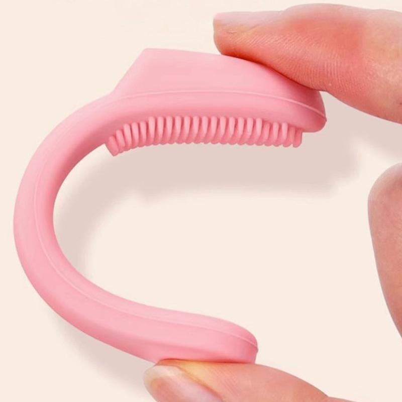 Силиконовая щетка для носа, очиститель пор для лица, портативная двухсторонняя массажная щетка от черных точек, инструмент для чистки красоты, скраб для носа и лица