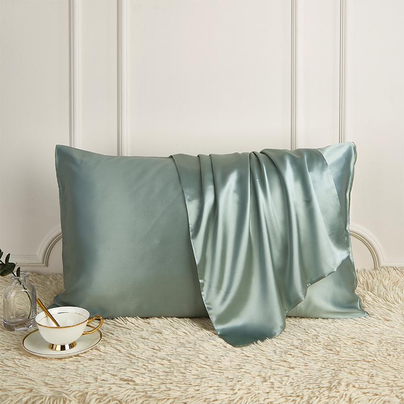 100% Natural Mulberry Silk Pillowcase designed for Hair and Skin - Front in Pure Silk and Back in Breathable Lyocell Fiber 1 Pack