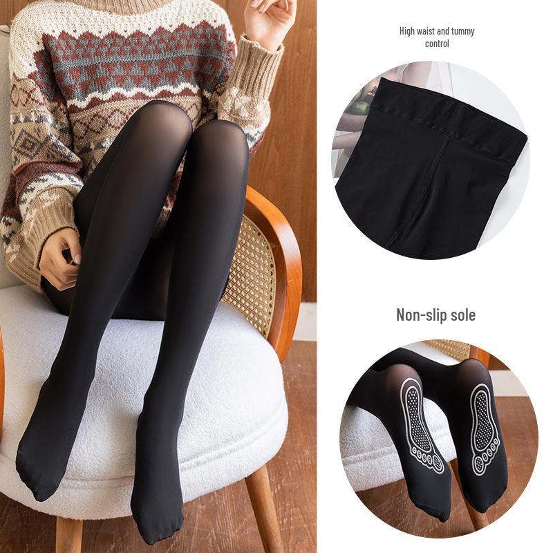 YH Cat Paw Anti-Snag Fishnet Stockings Slimming Horse Oil Nude Base Pants