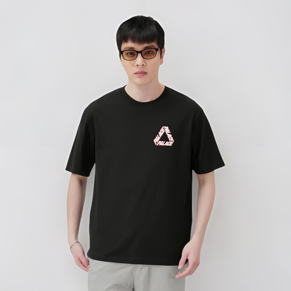 Palace Футболка P-3 Outline, черные топы унисекс P26TS199