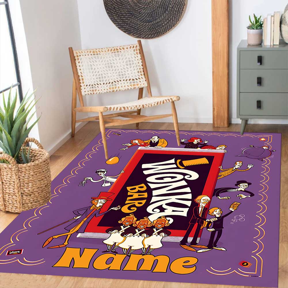 Warner Bros. Works (6) Customize your name rug, office chair cushion, home bedroom living room gift.