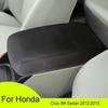 Оригинальный чехол на подлокотник автомобиля для Honda Civic 9th Sedan 2012-2015, чехол из искусственной кожи, накладка на подлокотник, центральная консоль