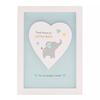 Celebrations Hello Baby Thank Heaven Little Boys Heart Framed Plaque