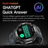 Умные часы GPS с ИИ ChatGPT, водонепроницаемость 5 ATM, Bluetooth-звонки, встроенный компас, альтиметр, барометр, спортивные часы со светодиодным фонариком